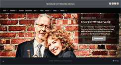 Desktop Screenshot of museumofmakingmusic.org