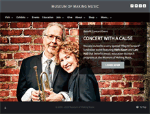 Tablet Screenshot of museumofmakingmusic.org